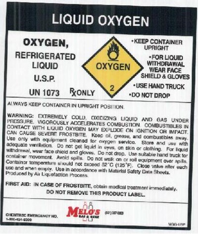 Liquid Oxygen Label 1 (Liquid Oxygen Label 1)